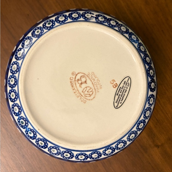 Polish Pottery Bolesławiec pottery 7.5 x 3" bowl - Picture 4 of 6